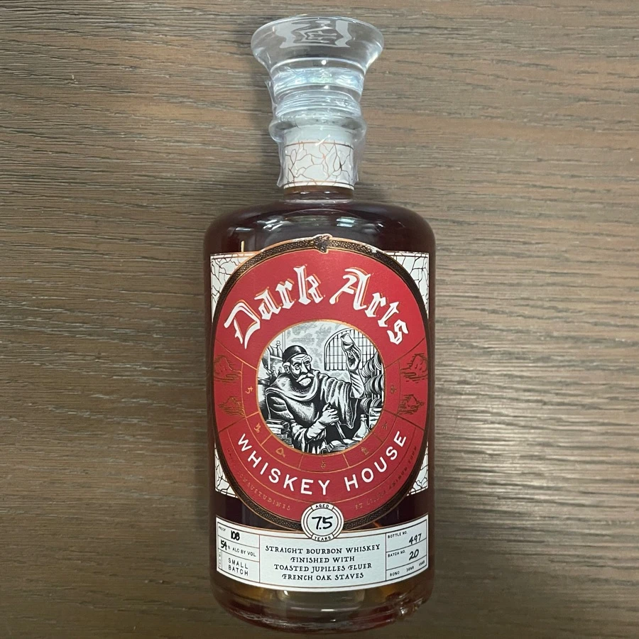 Dark Arts Straight Bourbon Whiskey Finished With Toasted Jupilles Fluer French Oak Staves