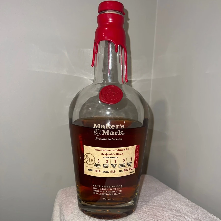 Maker's Mark Private Selection wineonline.ca edition #1 Benjamin's Blend