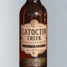 Catoctin Creek Roundstone Rye Cask Proof Hickory Finish