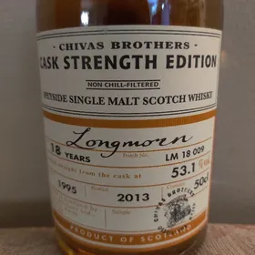 Longmorn 18 (1995) (Chivas Brothers Cask Strength Edition) (Batch LM 18 009)