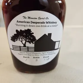 The Mansion Spirit Company "American Desperado Whiskey"