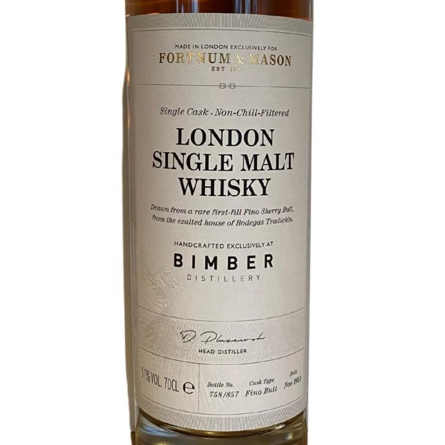 Bimber Singe Cask Fino Sherry Single (Fortnum & Mason Exclusive)