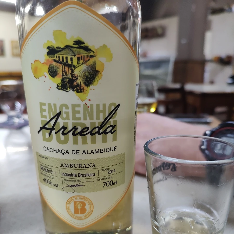 CACHAÇA ENGENHO BURITI ARREDA AMBURANA