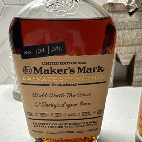 Maker's Mark Private Selection "Well Worth The Wait" Hand-Selected Limited Edition Series Odarby's Liqour Barn