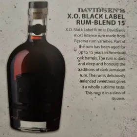 Davidsen's X.O. Black Label Rum Blend 15