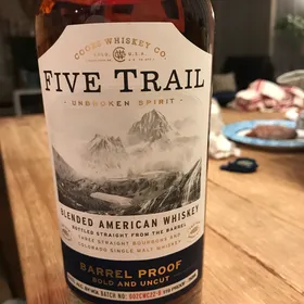 Five trail barrel proof