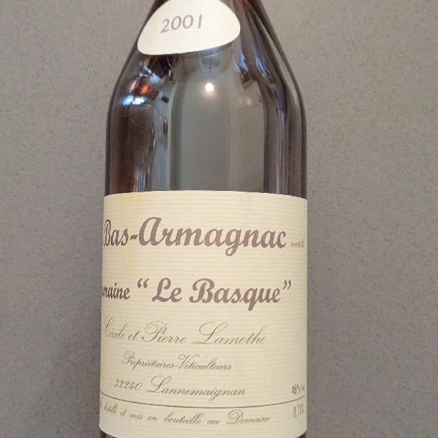 Domaine "Le Basque" Bas-Armagnac 2001