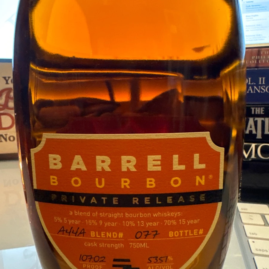 Barrel Bourbon Private Release Blend A44A - Bottle 077 - Lincoln Road Pick