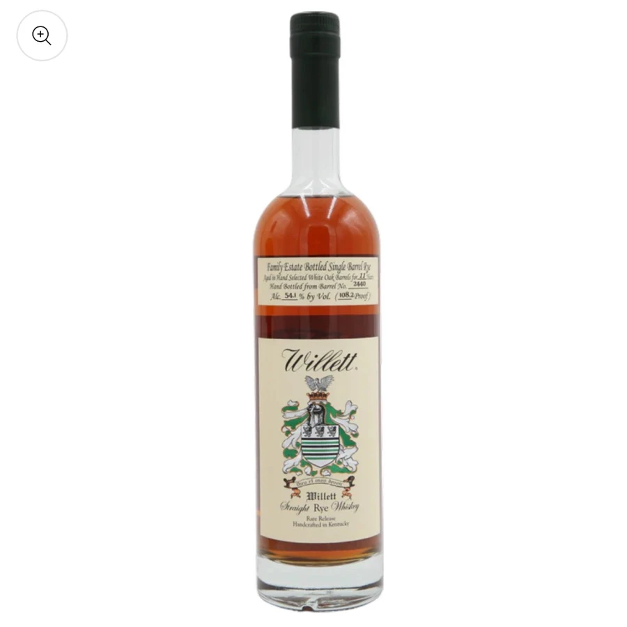 Willett Family Estate Single Barrel Kentucky Straight Rye 11 Year
(BevMo 2024)