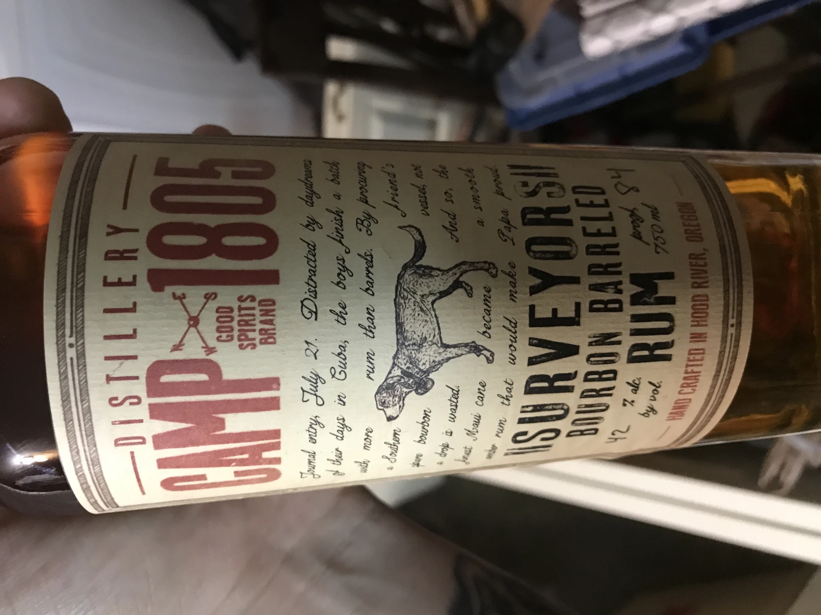Camp 1805 Surveyors Bourbon Barreled Rum