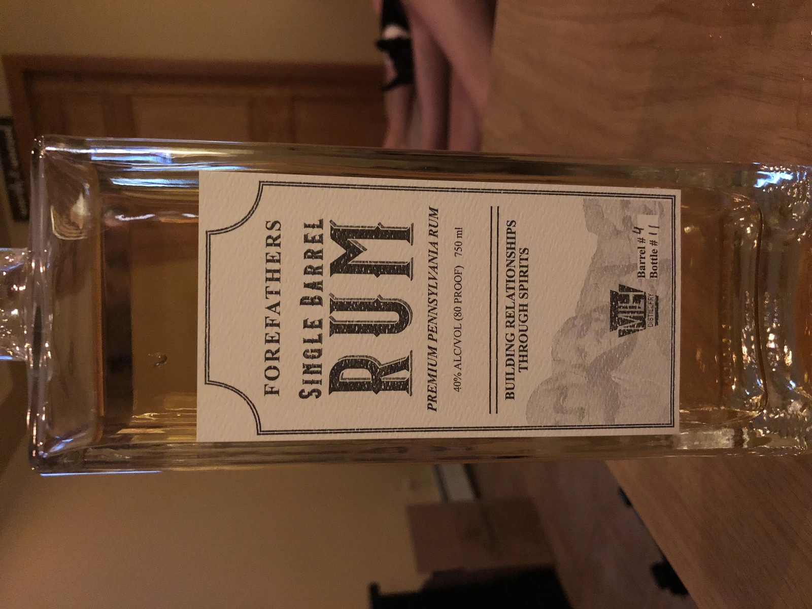 Forefathers Single Barrel Rum