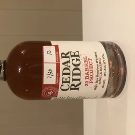 Cedar Ridge High Rye Bourbon Whiskey