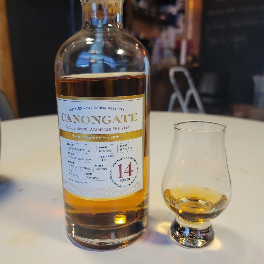 Canongate Single Barrel American Whiskey 14 Year The Perfect Fifth