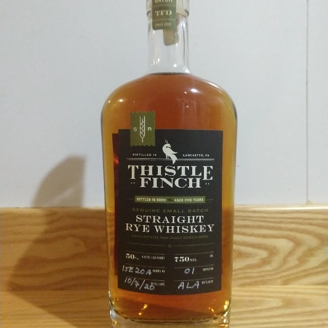 Thistle Finch 5 Year Bottled in Bond Straight Rye