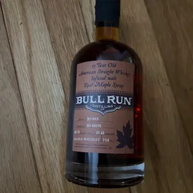 Bull Run Distilling Co 13 Yr Old Maple Whiskey