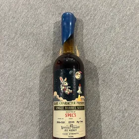 Rare Chatacter Spec's Single Barrel Straight Rye Whiskey SEG- 028