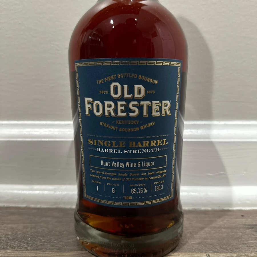 Old Forester Single Barrel Bourbon Barrel Strength (Hunt Valley Wine & Liquor)