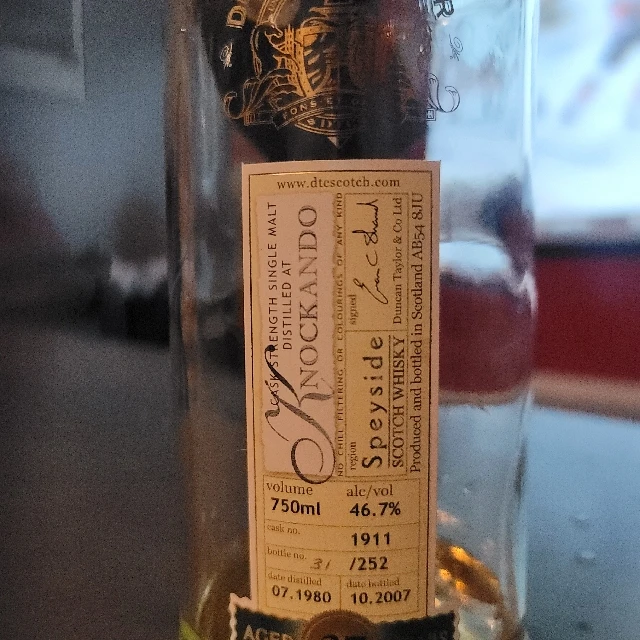 Knockando Cask Strength 27 Year