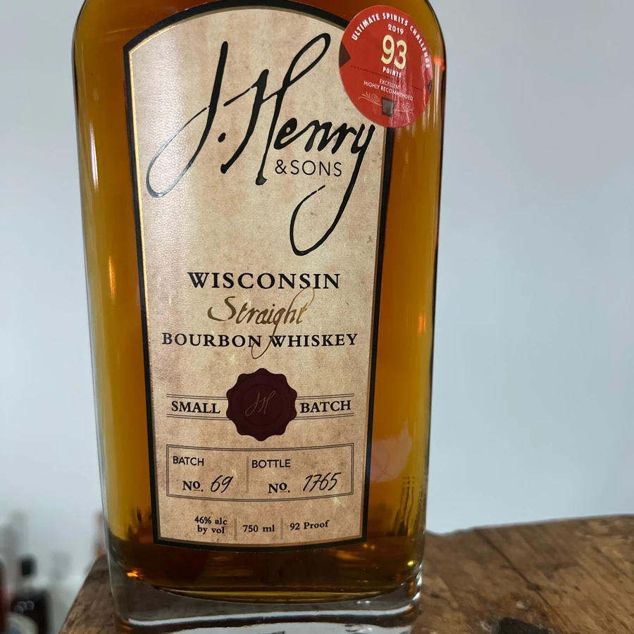 J. Henry & Sons Small Batch Wisconsin Straight Bourbon