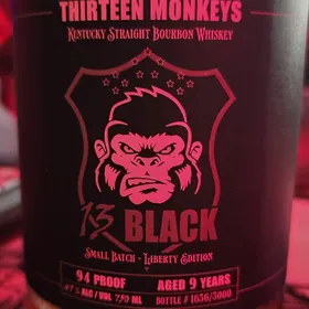 Thirteen Monkeys 13 Black Small Batch Liberty Edition
