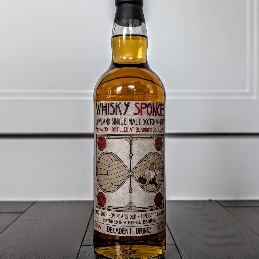 Whisky Sponge Bladnoch 1990 34 Year Lowland Single Malt Scotch Whisky