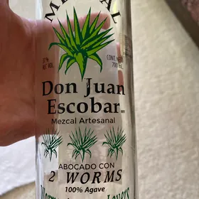 Don Juan Escobar Mezcal Abocado Con 2 Worms