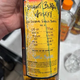 Subtle Spirits Single Barrel Bourbon Whiskey (Windy City Whiskey)
