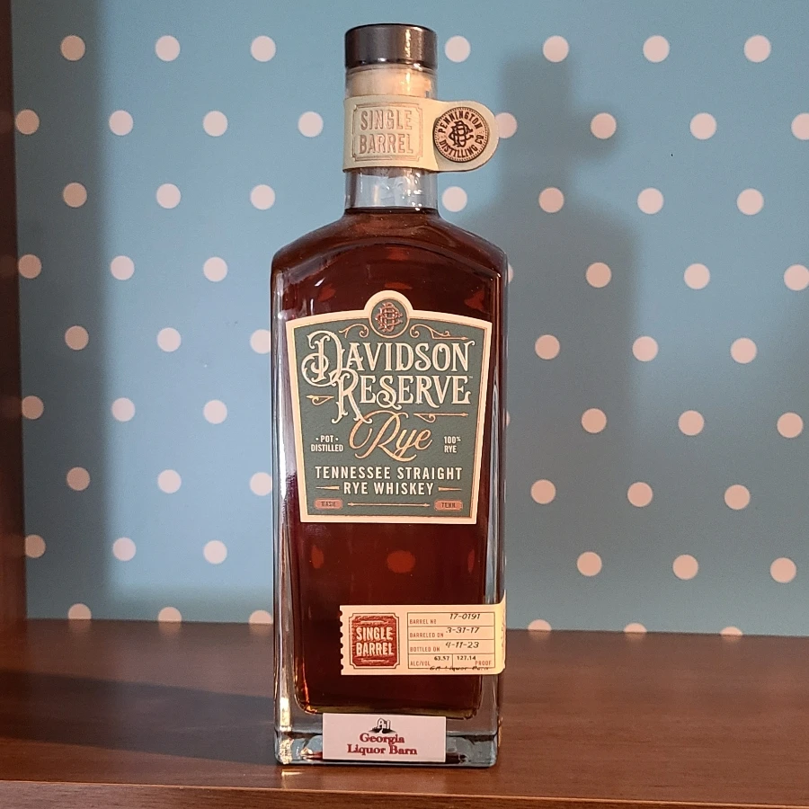 Davidson Reserve  Cask Strength Single Barrel Rye (Georgia Liquor Barn)