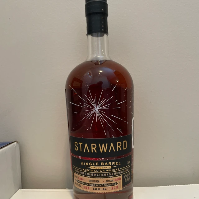 Starward Single Grain Australian Whisky Single Barrel (The Prime Barrel Selection 27, Legendary Star Ward)