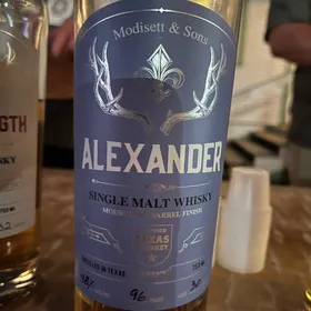 Modisett & Sons Alexander Single Malt Whisky
