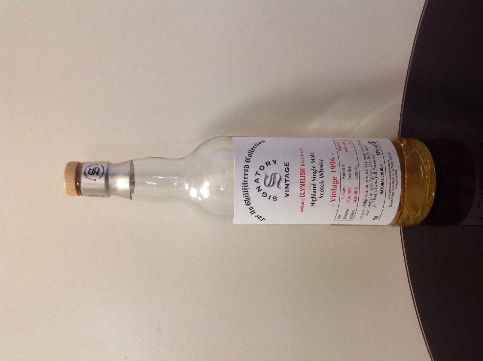 Clynelish 1996 19 year Un-Chillfiltered (Signatory)