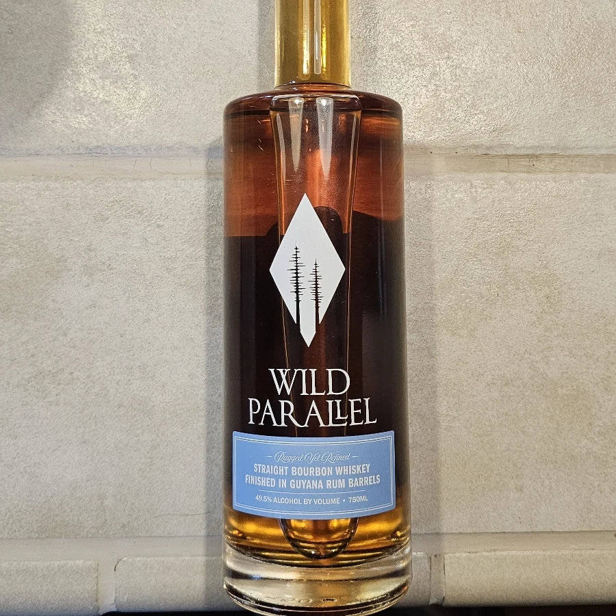 Wild Parallel Straight Bourbon Whiskey Finished in Guyana Rum Barrels