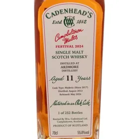 Ardmore 2012 11 Years Cadenhead's (Campbeltown Malts Festival 2024)