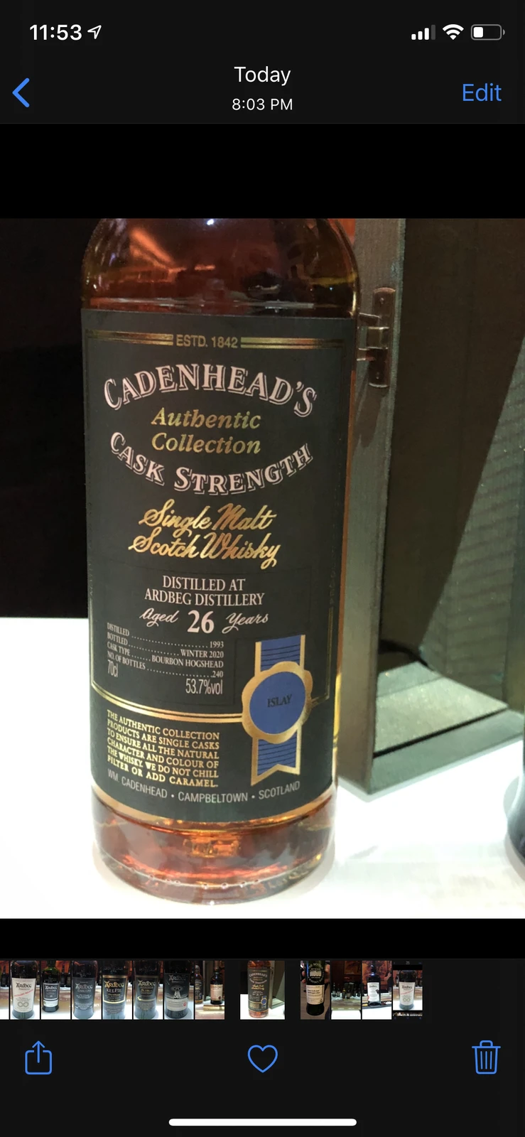Ardbeg 1993 26 Year Authentic Collection (Cadenhead's)
