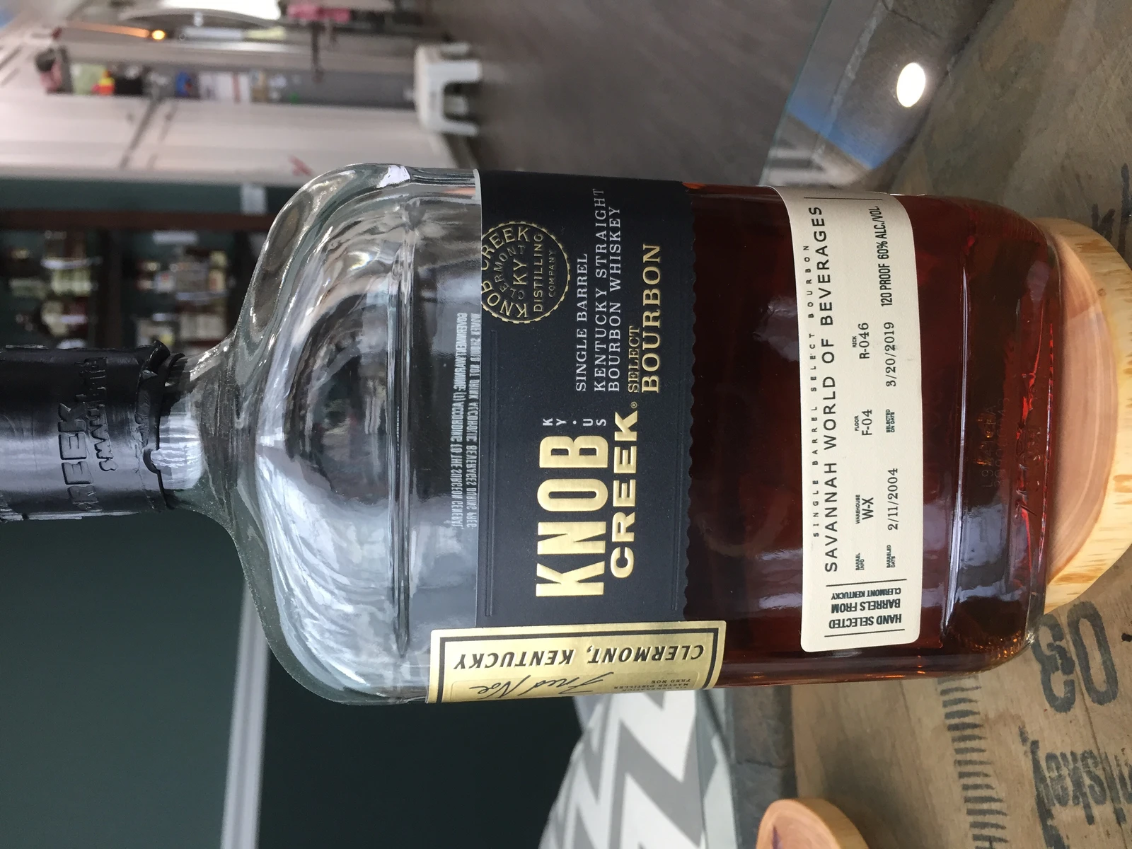 Knob Creek Single Barrel Select Savannah World of Beverages 2019