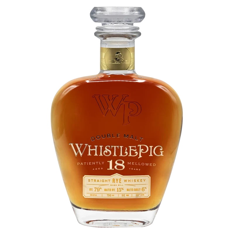 WhistlePig Double Malt Rye Whiskey 18 Yr 750ml (92 Proof)