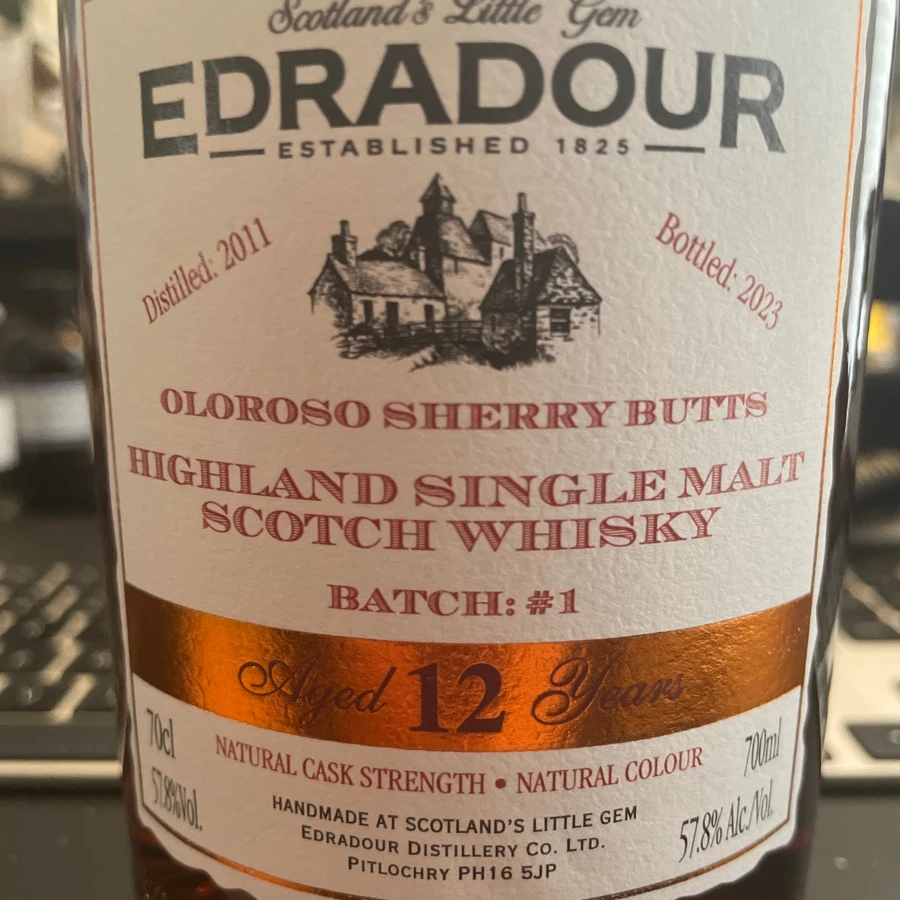 Edradour 12 Sherry Cask Strength Batch 1