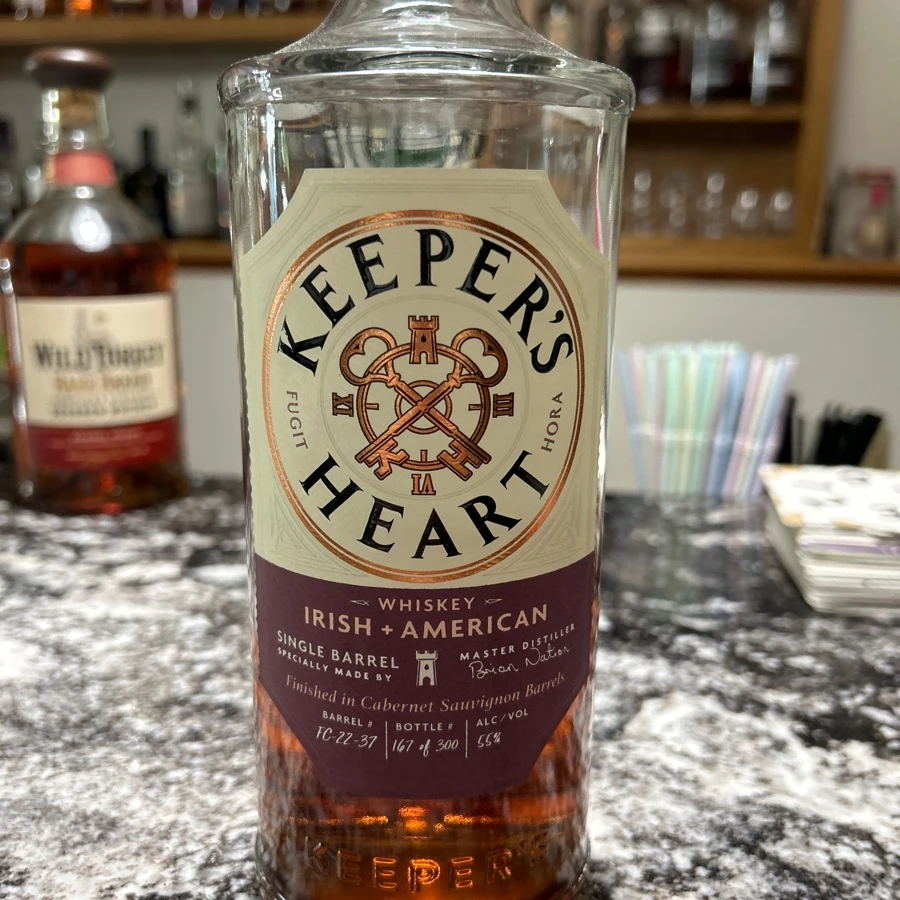 Keeper's Heart Irish + American Single Barrel Finished in Cabernet Sauvignon Barrels