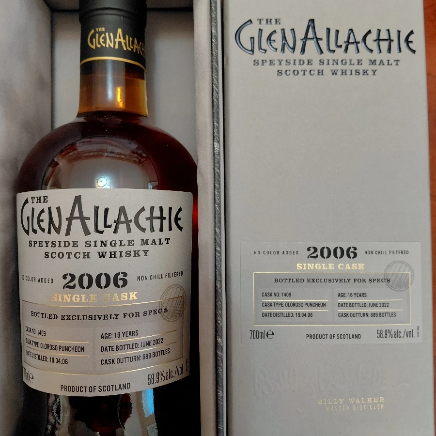 Glenallachie 2006 Spec's Single Cask 16Year