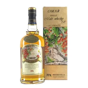 Omar Cask Strength Single Malt Whisky Lychee Liqueur Barrel Finished