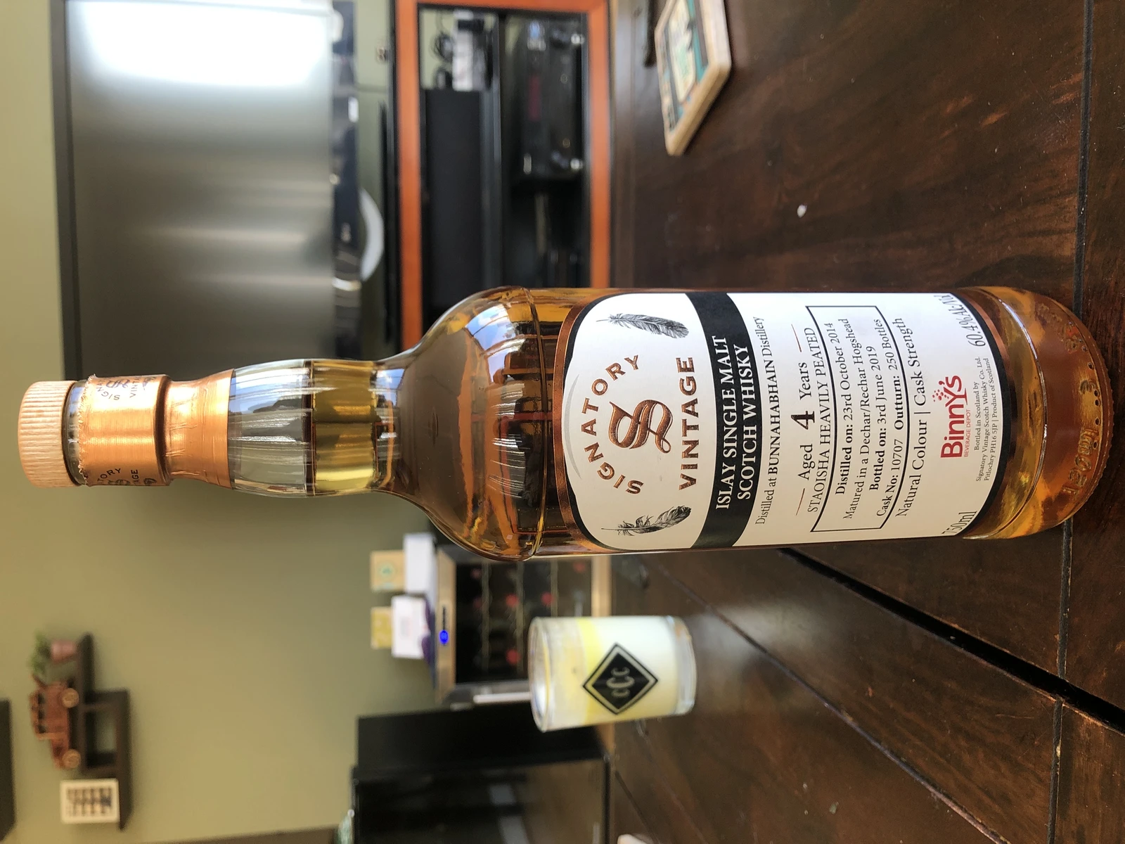 Bunnahabhain 2014 4 Year Staoisha Heavily Peated (Signatory) Binny's