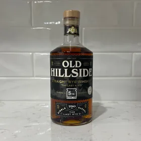 Old Hillside Straight Rye Whiskey Single Barrell