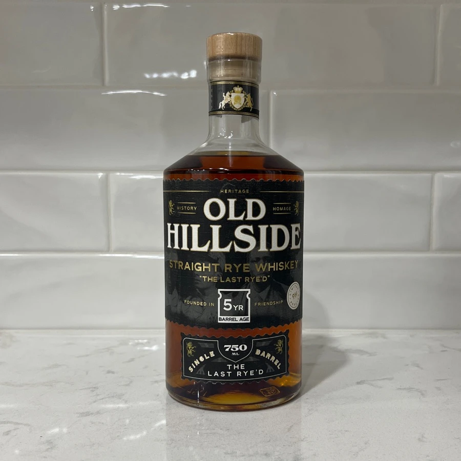 Old Hillside Straight Rye Whiskey Single Barrell