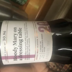 Bloody Mary on a dressing table 30.96 (SMWS)
