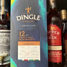 Dingle 12 year old Single Malt Irish Whiskey - Bourbon Cask finish Cask No166; filled 9/11/13, bottled 1/22/26