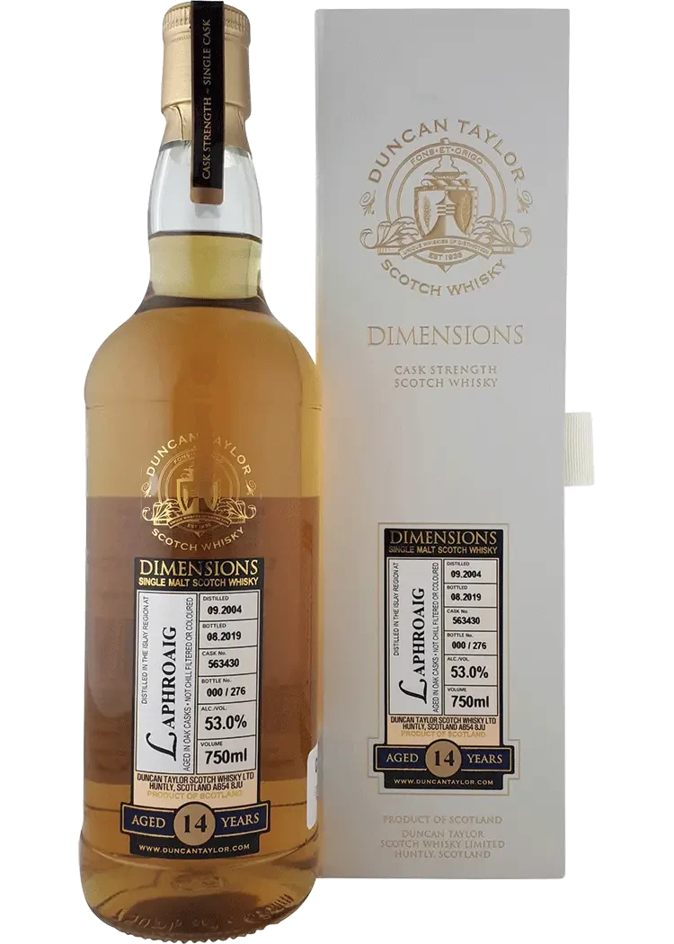 Dimensions Laphroaig 14 Yr