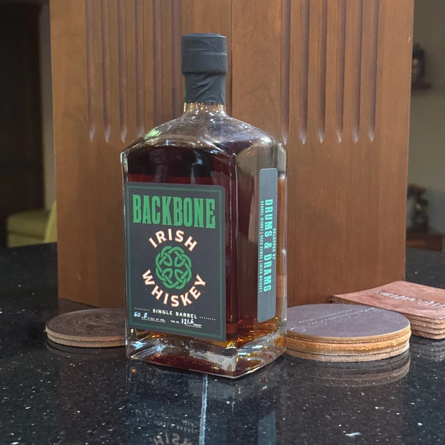 Backbone Irish Whiskey Single Barrel (Drums & Drams Barrel #S993)