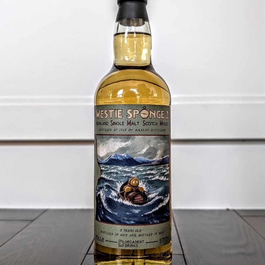 Whisky Sponge Isle of Raasay 2018 5 Year Single Malt Scotch Whisky