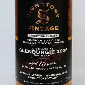 Glenburgie 2008 Signatory Vintage Exceptional Cask - 100 Proof Edition #2