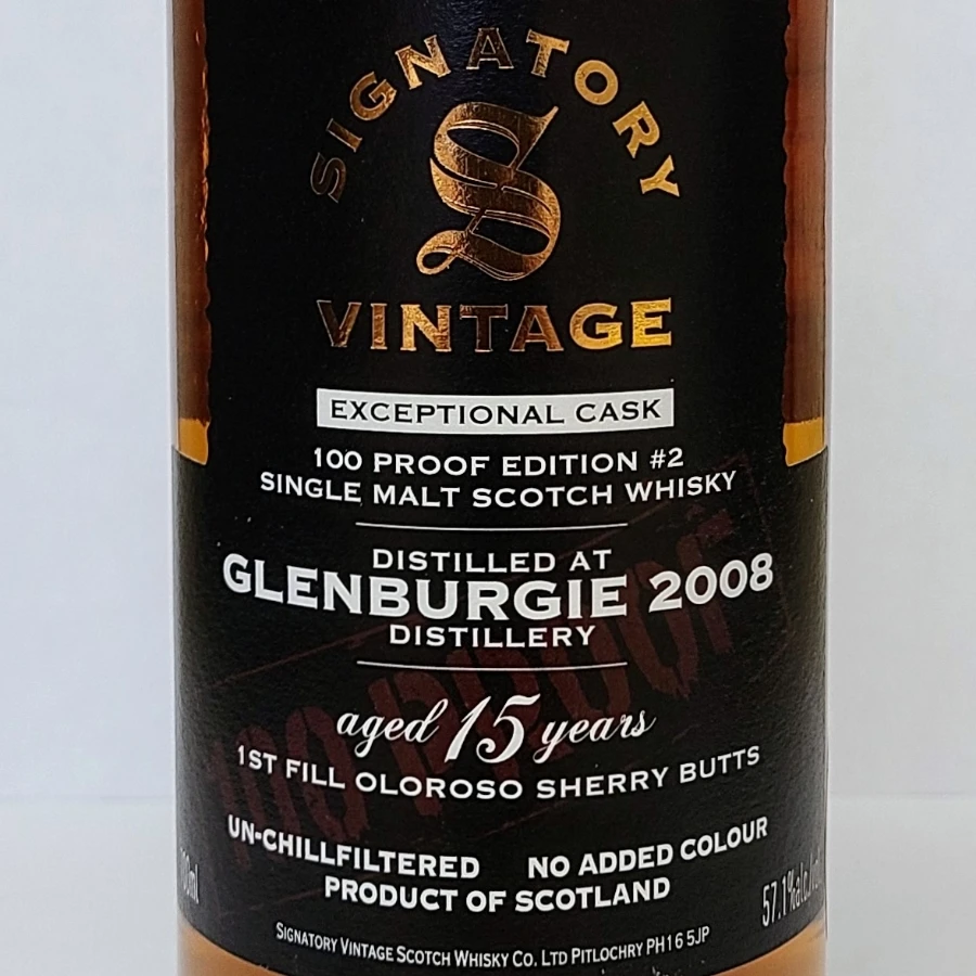 Glenburgie 2008 Signatory Vintage Exceptional Cask - 100 Proof Edition #2
